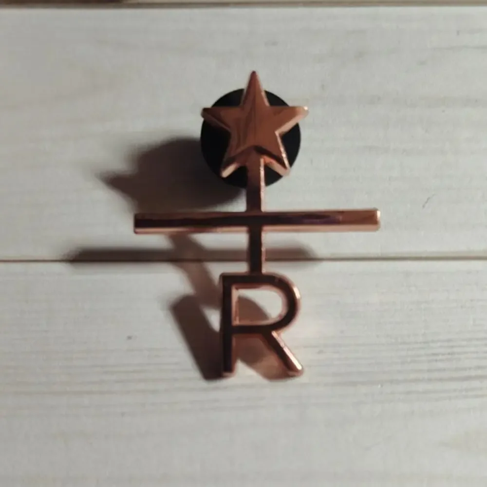 Starbucks Coffee Reserve Collector Pin Star & R Logo Lapel Hat Badge